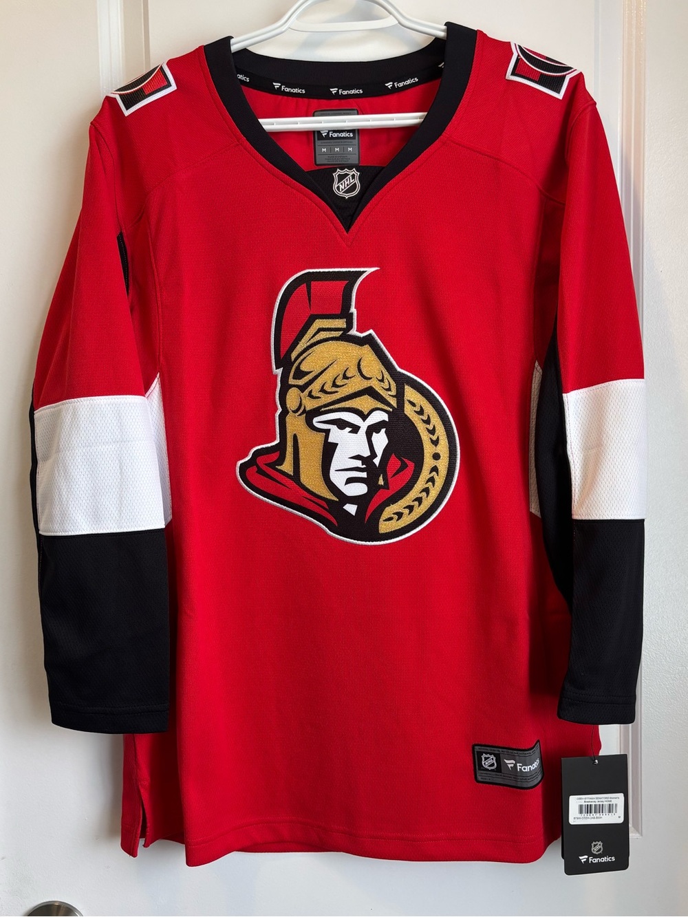 Women’s Fanatics Red and Black Ottawa Senators Jersey